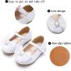 imageGINFIVE Toddler Girls Dress Shoes Little Girls Mary Janes Ballerina Flats Shoes ToddlerGf373White