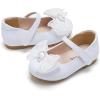 imageGINFIVE Toddler Girls Dress Shoes Little Girls Mary Janes Ballerina Flats Shoes ToddlerGf373White