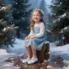 imageGINFIVE Toddler Girls Dress Shoes Little Girls Mary Janes Ballerina Flats Shoes ToddlerGf384  Blue
