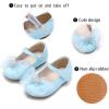 imageGINFIVE Toddler Girls Dress Shoes Little Girls Mary Janes Ballerina Flats Shoes ToddlerGf384  Blue