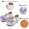 imageGINFIVE Toddler Girls Dress Shoes Little Girls Mary Janes Ballerina Flats Shoes ToddlerGf384 Silver