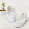 imageGINFIVE Toddler Girls Dress Shoes Little Girls Mary Janes Ballerina Flats Shoes ToddlerGh21  White