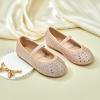 imageGINFIVE Toddler Girls Dress Shoes Little Girls Mary Janes Ballerina Flats Shoes ToddlerGh22  Gold
