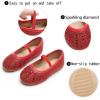 imageGINFIVE Toddler Girls Dress Shoes Little Girls Mary Janes Ballerina Flats Shoes ToddlerGh22  Red