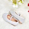 imageGINFIVE Toddler Girls Dress Shoes Little Girls Mary Janes Ballerina Flats Shoes ToddlerGh22  Silver