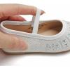 imageGINFIVE Toddler Girls Dress Shoes Little Girls Mary Janes Ballerina Flats Shoes ToddlerGh22  White