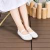 imageGINFIVE Toddler Girls Dress Shoes Little Girls Mary Janes Ballerina Flats Shoes ToddlerGh22  White