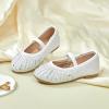 imageGINFIVE Toddler Girls Dress Shoes Little Girls Mary Janes Ballerina Flats Shoes ToddlerGh22  White