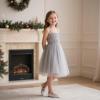 imageGINFIVE Toddler Girls Dress Shoes Little Girls Mary Janes Ballerina Flats Shoes ToddlerGh23  White
