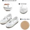 imageGINFIVE Toddler Girls Dress Shoes Little Girls Mary Janes Ballerina Flats Shoes ToddlerGh24  White