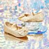 imageGINFIVE Toddler Girls Dress Shoes Little Girls Mary Janes Ballerina Flats Shoes ToddlerGh25  Gold