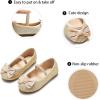 imageGINFIVE Toddler Girls Dress Shoes Little Girls Mary Janes Ballerina Flats Shoes ToddlerGh25  Gold