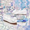 imageGINFIVE Toddler Girls Dress Shoes Little Girls Mary Janes Ballerina Flats Shoes ToddlerGh25  White