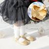 imageGINFIVE Toddler Girls Dress Shoes Little Girls Mary Janes Ballerina Flats Shoes ToddlerGh26  Gold