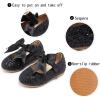imageGINFIVE Toddler Girls Dress Shoes Little Girls Mary Janes Ballerina Flats Shoes ToddlerGl06black