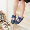 imageGINFIVE Toddler Girls Dress Shoes Little Girls Mary Janes Ballerina Flats Shoes ToddlerGl06blue