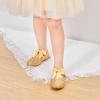 imageGINFIVE Toddler Girls Dress Shoes Little Girls Mary Janes Ballerina Flats Shoes ToddlerGl06gold