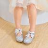 imageGINFIVE Toddler Girls Dress Shoes Little Girls Mary Janes Ballerina Flats Shoes ToddlerGl06silver