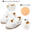 imageGINFIVE Toddler Girls Dress Shoes Little Girls Mary Janes Ballerina Flats Shoes ToddlerGl06white