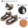 imageGINFIVE Toddler Girls Dress Shoes Little Kids Flats School Mary Janes ShoesGf282  Black