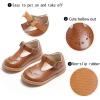 imageGINFIVE Toddler Girls Dress Shoes Little Kids Flats School Mary Janes ShoesGf282  Brown