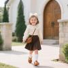 imageGINFIVE Toddler Girls Dress Shoes Little Kids Flats School Mary Janes ShoesGf282  Brown