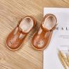 imageGINFIVE Toddler Girls Dress Shoes Little Kids Flats School Mary Janes ShoesGf282  Brown