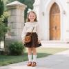 imageGINFIVE Toddler Girls Dress Shoes Little Kids Flats School Mary Janes ShoesGf282  Brown