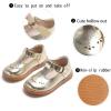 imageGINFIVE Toddler Girls Dress Shoes Little Kids Flats School Mary Janes ShoesGf282  Gold