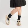 imageGINFIVE Toddler Girls Dress Shoes Little Kids Flats School Mary Janes ShoesGf282  Gold