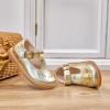 imageGINFIVE Toddler Girls Dress Shoes Little Kids Flats School Mary Janes ShoesGf282  Gold
