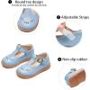 imageGINFIVE Toddler Girls Dress Shoes Little Kids Flats School Mary Janes ShoesGf282  Light Blue