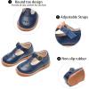 imageGINFIVE Toddler Girls Dress Shoes Little Kids Flats School Mary Janes ShoesGf282  Navy Blue