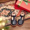 imageGINFIVE Toddler Girls Dress Shoes Little Kids Flats School Mary Janes ShoesGf282  Navy Blue