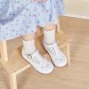 imageGINFIVE Toddler Girls Dress Shoes Little Kids Flats School Mary Janes ShoesGf282  White