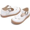 imageGINFIVE Toddler Girls Dress Shoes Little Kids Flats School Mary Janes ShoesGf282  White