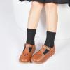 imageGINFIVE Toddler Girls Dress Shoes Little Kids Flats School Mary Janes ShoesGf286  Brown