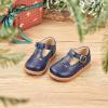 imageGINFIVE Toddler Girls Dress Shoes Little Kids Flats School Mary Janes ShoesGf286  Navy Blue