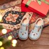 imageGINFIVE Toddler Girls Dress Shoes Little Kids Flats School Mary Janes ShoesGf286blue