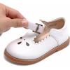 imageGINFIVE Toddler Girls Dress Shoes Little Kids Flats School Mary Janes ShoesGf286white