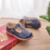 imageGINFIVE Toddler Girls Dress Shoes Little Kids Flats School Mary Janes ShoesGf287navy Blue