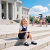 imageGINFIVE Toddler Girls Dress Shoes Little Kids Flats School Mary Janes ShoesGf287navy Blue
