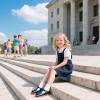 imageGINFIVE Toddler Girls Dress Shoes Little Kids Flats School Mary Janes ShoesGf287navy Blue