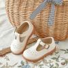 imageGINFIVE Toddler Girls Dress Shoes Little Kids Flats School Mary Janes ShoesGf287off White