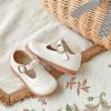 imageGINFIVE Toddler Girls Dress Shoes Little Kids Flats School Mary Janes ShoesGf287off White