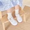 imageGINFIVE Toddler Girls Dress Shoes Little Kids Flats School Mary Janes ShoesGf287white