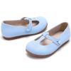 imageGINFIVE Toddler Girls Dress Shoes Little Kids Flats School Mary Janes ShoesGf372Blue