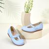 imageGINFIVE Toddler Girls Dress Shoes Little Kids Flats School Mary Janes ShoesGf372Blue