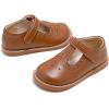 imageGINFIVE Toddler Girls Dress Shoes Little Kids Flats School Mary Janes ShoesGf392brown