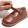 imageGINFIVE Toddler Girls Dress Shoes Little Kids Flats School Mary Janes ShoesGf392brown